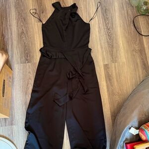 LOFT Black Halter Jumpsuit